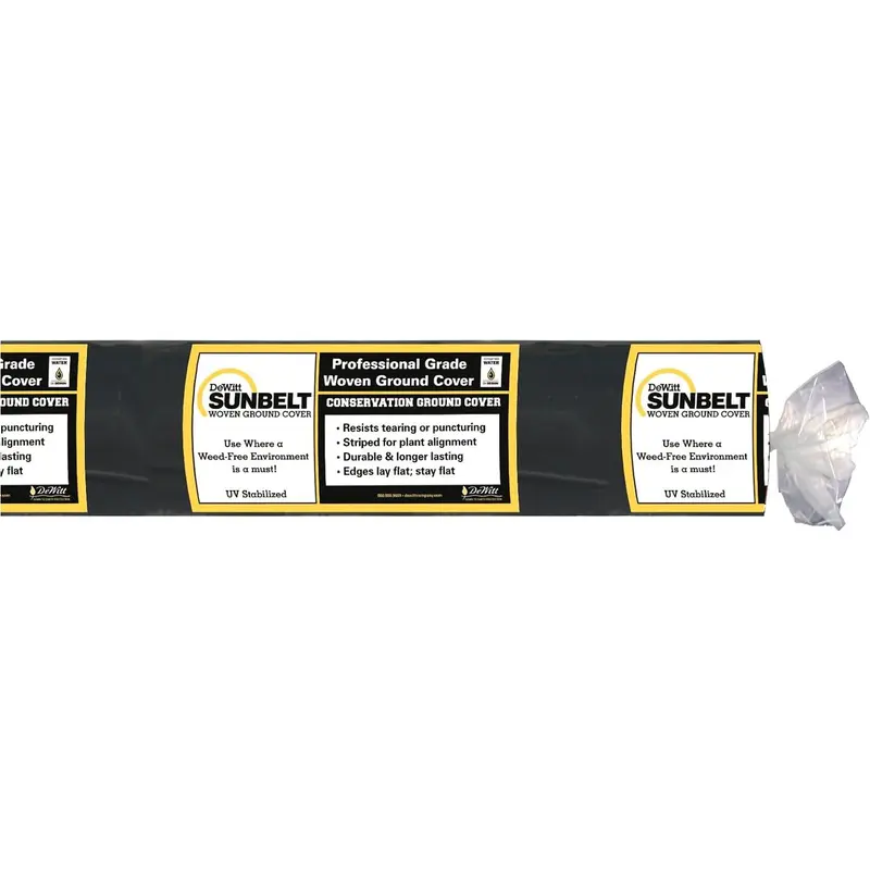 DeWitt SBLT6300 Sunbelt Ground Cover Weed Barrier, 6 ft x 300 ft
