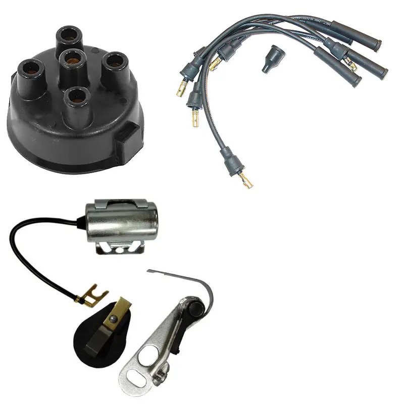 Distributor Tune Up Kit Cap Plug Wire Set Fits Allis Chalmers WD WD45 D17 Delco