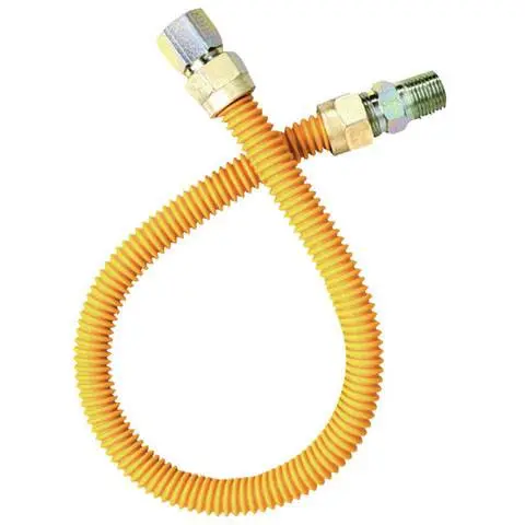 Easy GC07524MF Stainless Steel Flex Gas Connector, 3/4 in. x 24 in.