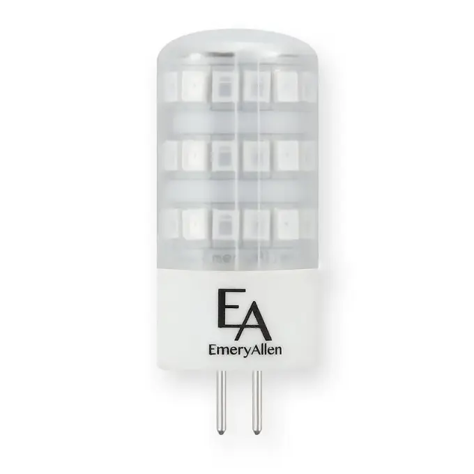 EmeryAllen 2W G4 Bi-Pin Amber Turtle Bulb - 360 degree - EA-G4-2.0W-001-AMB