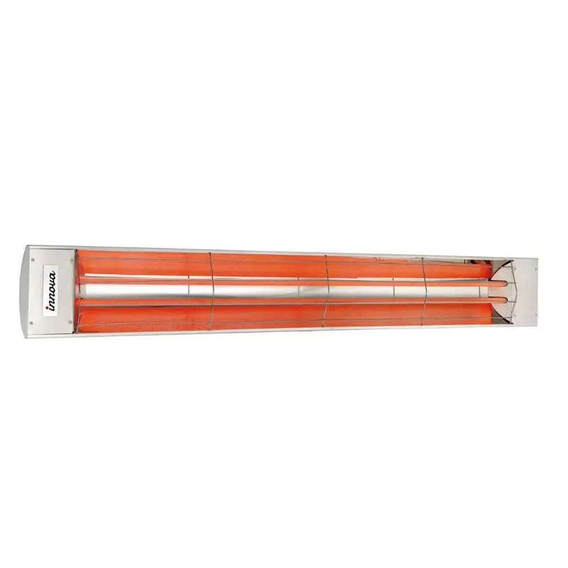 Eurofase EF60240S 61 in. 6000W 240V Dual Element Electric Infrared Heater, Stainless Steel