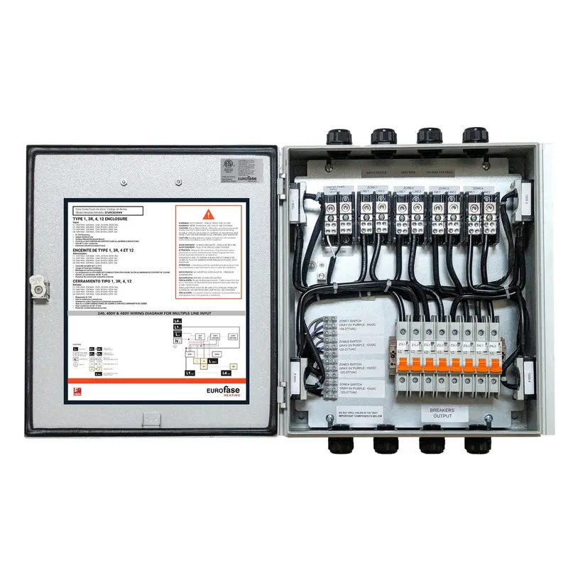 Eurofase EFURCB24M2 2-Zone Universal Relay Control Box, 240V