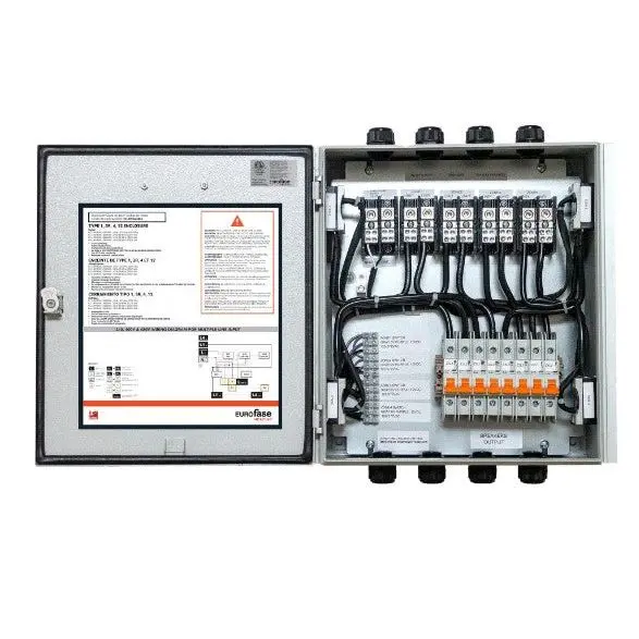 Eurofase EFURCB24M4 4-Zone Universal Relay Control Box, 120V to 240V