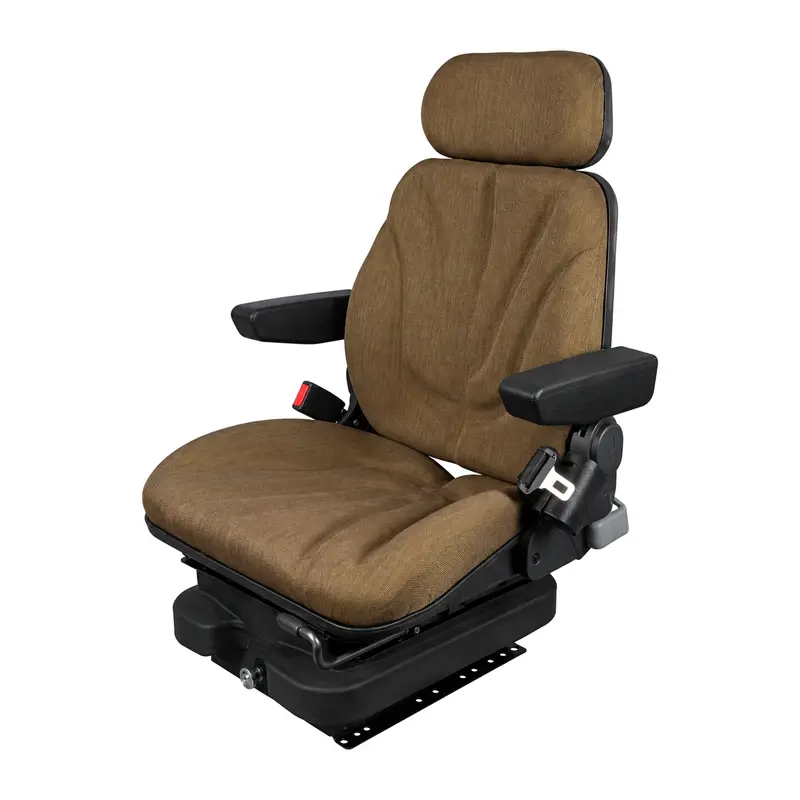 F10A4012 Brown Cloth Low Profile Air Seat Fits Universal Products