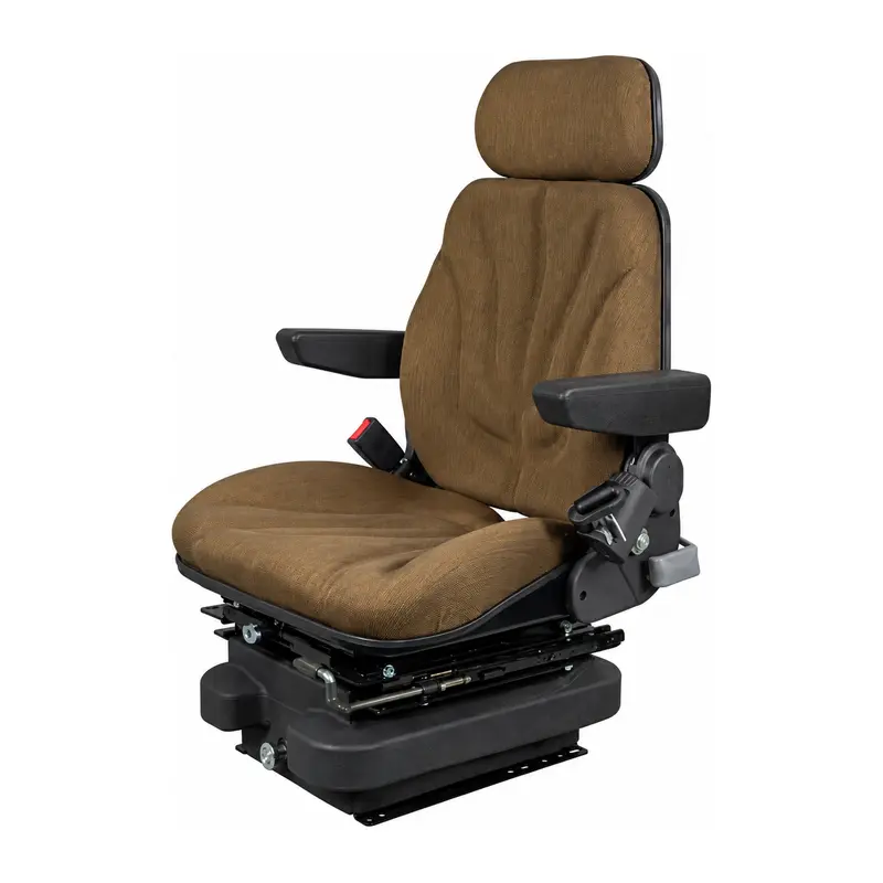 F10A4042 Brown Cloth Air Seat with Isolator Fits Hyster E100Z E100ZS E120Z
