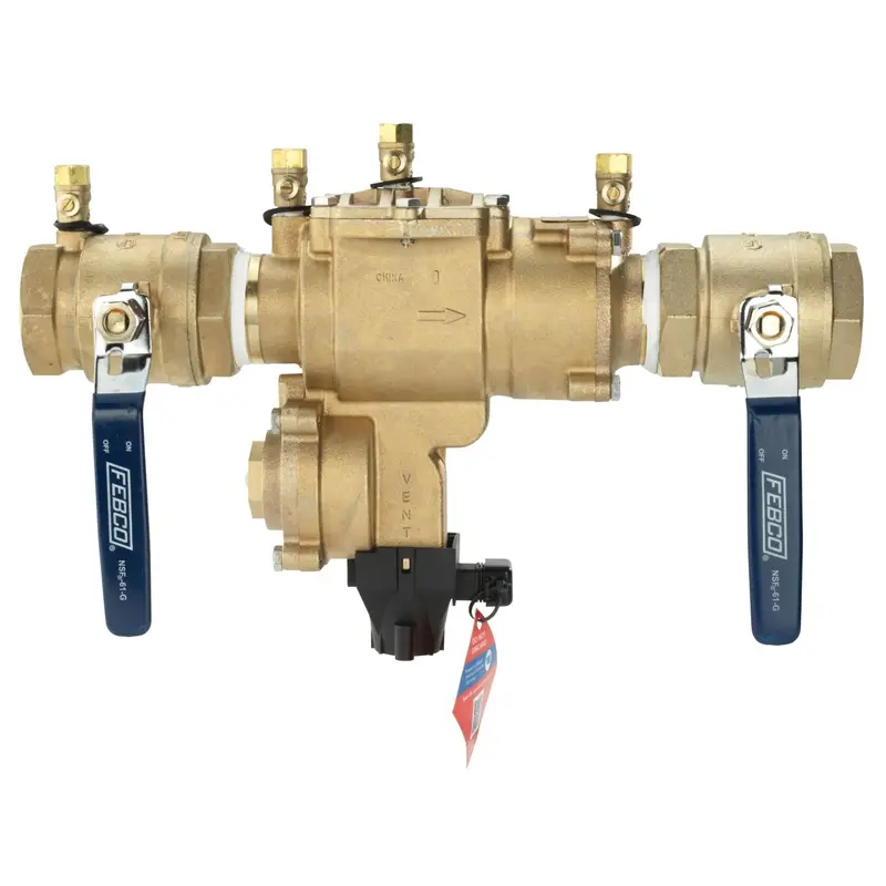 Febco F683004 LF860-QT-FS 1-1/2 in. Lead Free RPZ Backflow Preventer with Flood Sensor