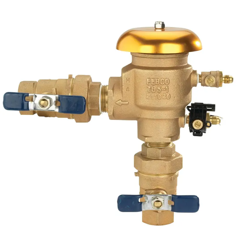 Febco T765EUB 1 in. Bronze PVB Backflow Preventer with Unions and Freeze Sensor