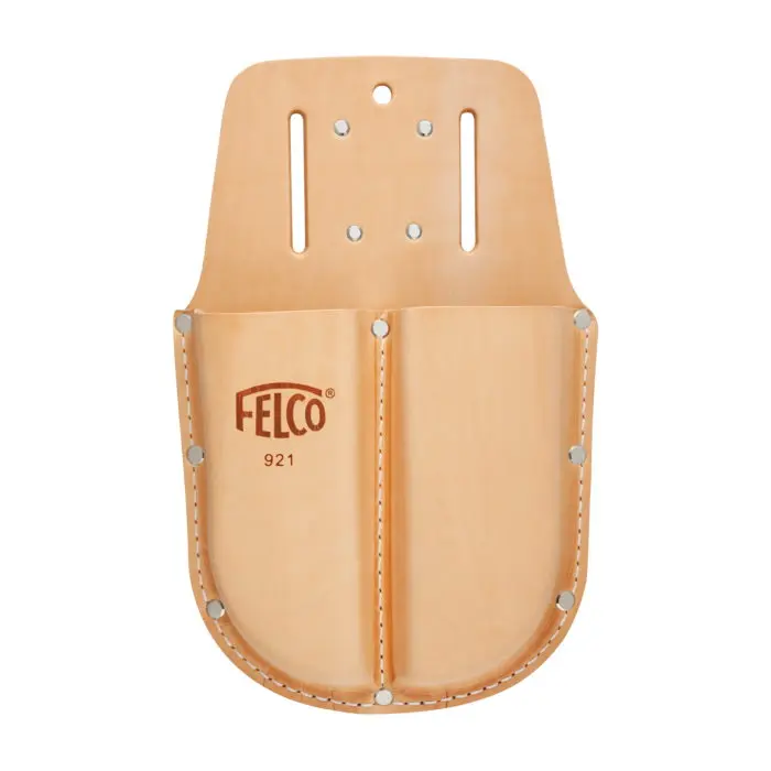 Felco F921 Double Leather Holster with Belt Loop and Clip