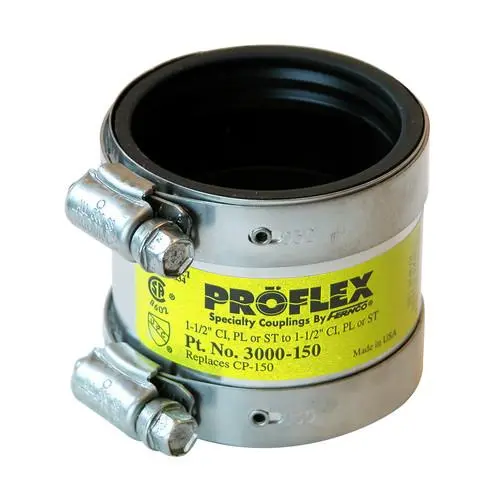 Fernco 3000-150 1-1/2 in. x 1-1/2 in. ProFlex Coupling
