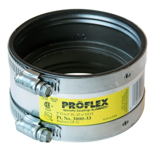 Fernco 3000-33 3 in. x 3 in. ProFlex Coupling