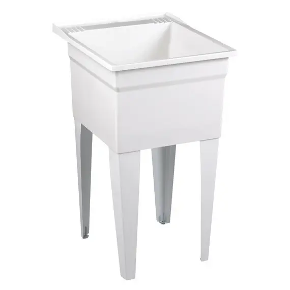 Fiat FL7 Molded Stone Appliance-Depth Laundry Tub, 20 in. x 24 in.