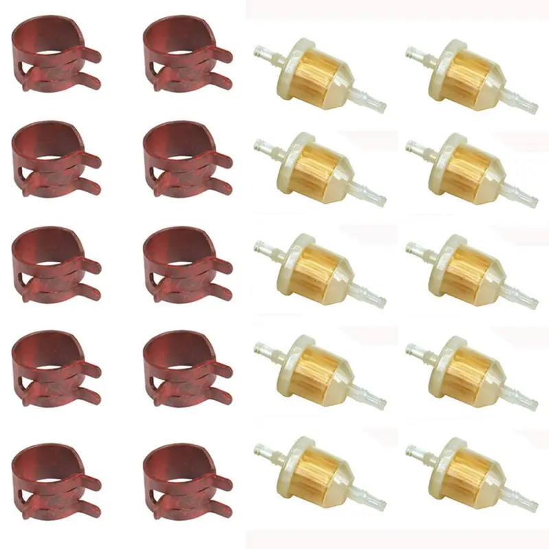 Filter and Hose Clamp 10 Pack Fits Kubota Replaces 07-001
