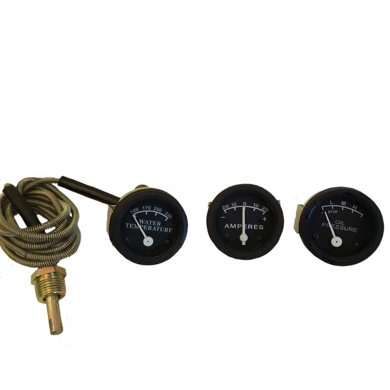 Fits John Deere 50, 60 70 80 Oil, Amp, Temp Gauge Set, lighted, SHIPS FROM USA