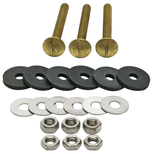 Fluidmaster 6105 Tank-to-Bowl Bolt Kit, 3 Pack, 2-3/4 in.