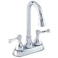 Gerber - 49-282 -  Abigail Two Handle 3 Hole Installation 4" Centers Bar Faucet