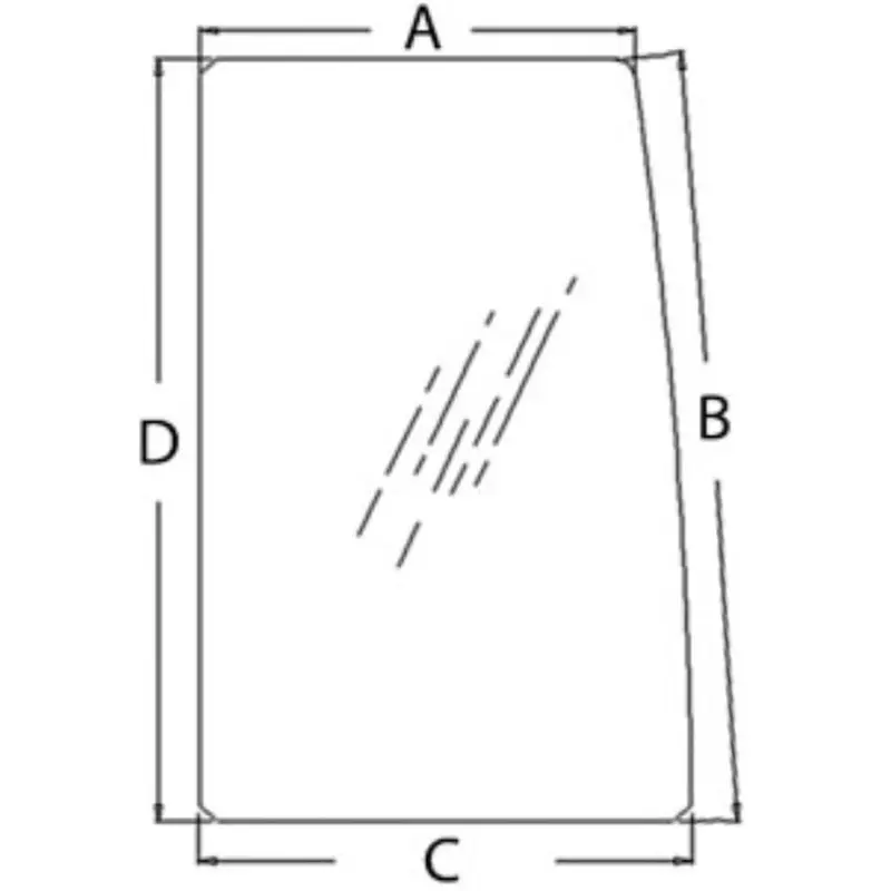 Glass AT183084 fits Hitachi EX110-5 EX160-5 Ex750Lc-5