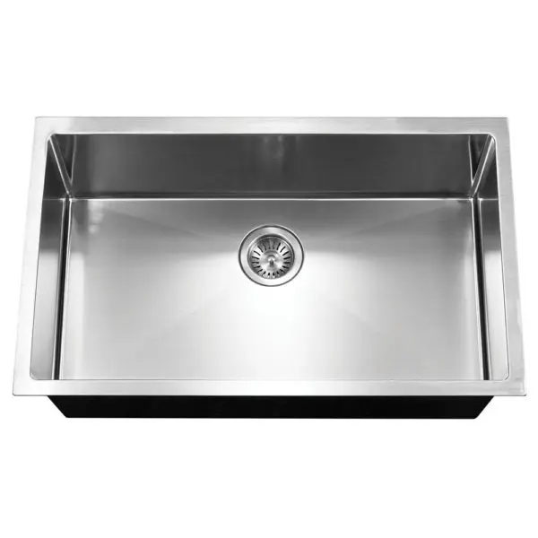 Hamat - AXI-3218S - 10mm Radius Undermount Large Single Bowl Kitchen Sink