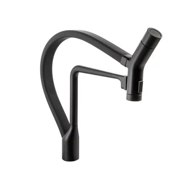 Hamat - KAPO-2000 PCS - Kanta Dual Function Hand Held Pull Off Kitchen Faucet in Polished Chrome and Silver Hose