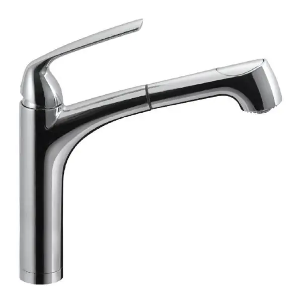 Hamat -  QUPO-2000 PC - Quantum Medium Dual Function Pull Out Kitchen Faucet in Polished Chrome