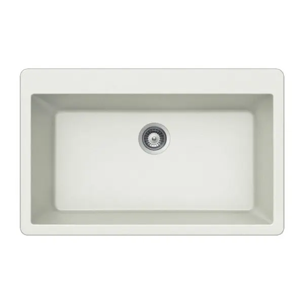 Hamat - SIO-3321ST-TA - Granite Topmount Large Single Bowl Kitchen Sink, Taupe