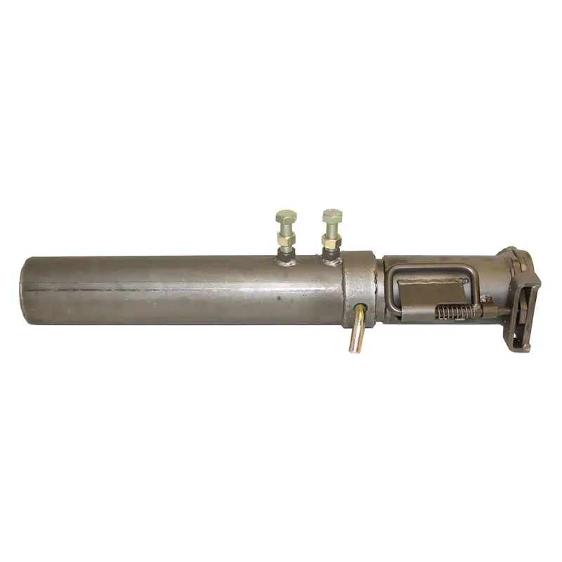 HD Black Powder Coated Coupler for Gooseneck Trailers w/ Round Tube Hitches