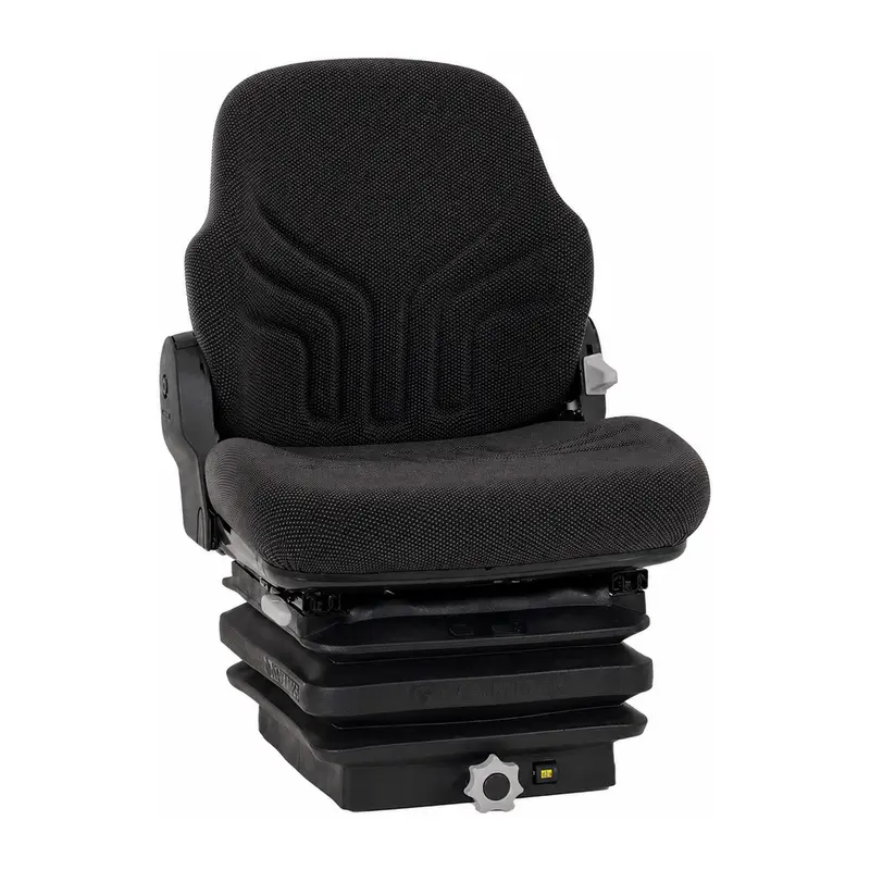 Heavy-Duty Mechanical Suspension Seat Heavy-Duty Black Fabric Adjustable
