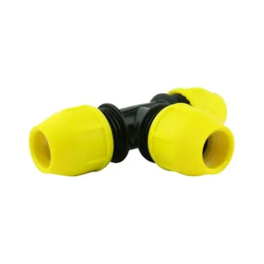 Home Flex - 18-401-005 - 1/2" IPS Underground Yellow Poly Gas Pipe Tee