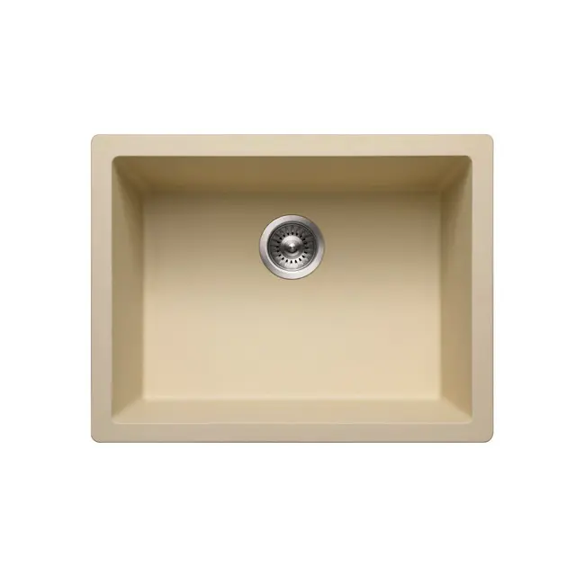 Houzer Quartztone Series 24" Granite Composite Undermount Single Bowl Kitchen Sink - G-300U SAND
