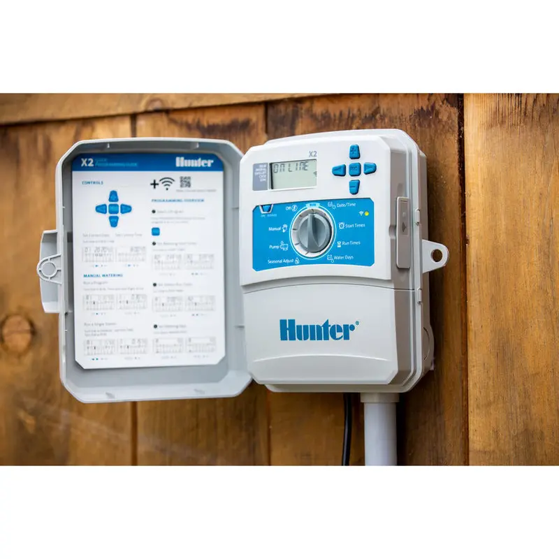 Hunter Industries - X2-400 - 4-station controller, 120V internal transformer and plug with plastic cabinet