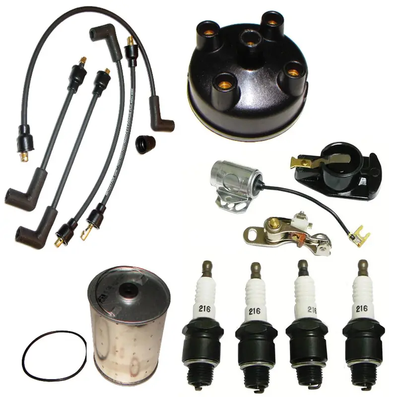 Ignition Tune Up Kit & Oil Filter Fits Ford 8N Tractor w/ Side Mount Distributor