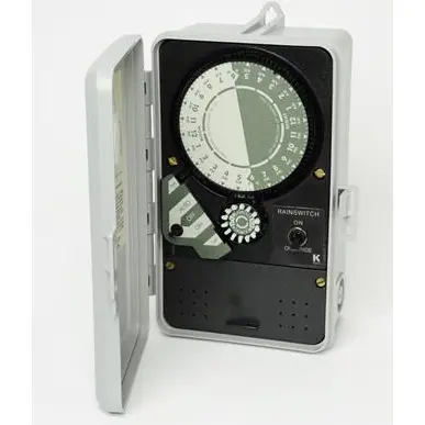 K-Rain 2514 110V-to-24V Irrigation Timer with Rain Switch