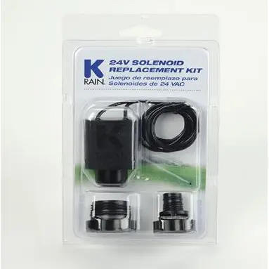 K-Rain P3004750 24V Replacement Solenoid Kit with Adapters
