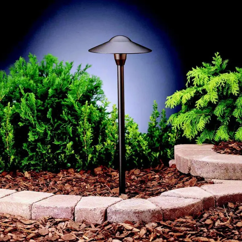 Kichler 15310AZT6 12V 8-Inch Dome Path Light 6-Pack