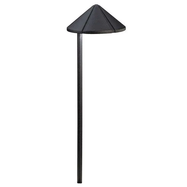 Kichler 15315BKT Six Groove Side-Mount Path Light - Textured Black