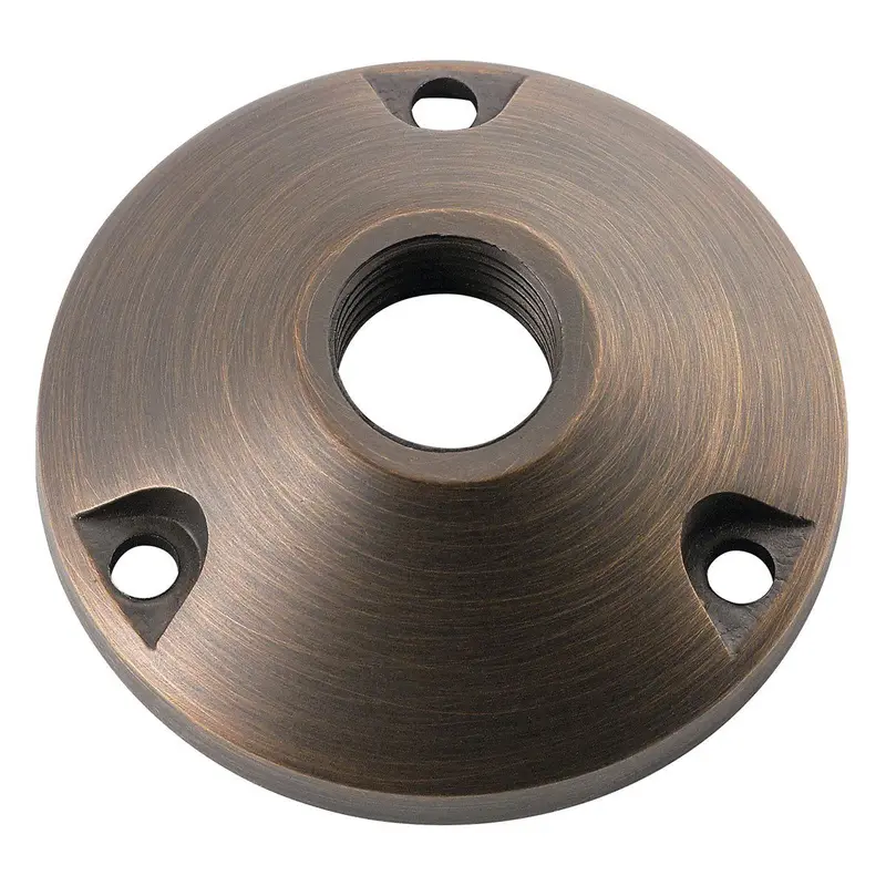 Kichler 15493CBR 3-Inch Round Mounting Base, Centennial Brass
