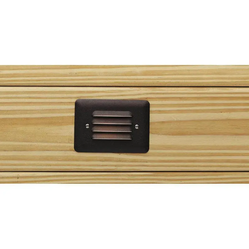 Kichler - 15782AZT - LED Mini 1 Watt Louvered Step Light, Updated LED Lamp Style