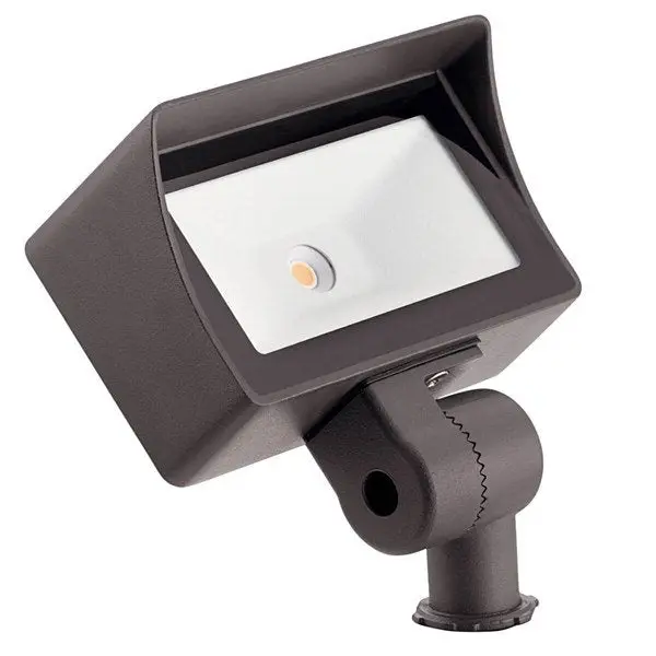 Kichler 16026AZT30 VLO Mini LED Wall Wash Light, Textured Architectural Bronze, 3000K