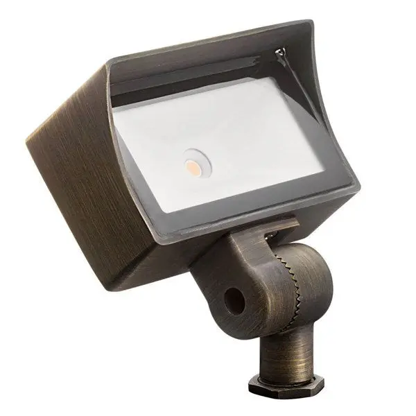 Kichler 16026CBR30 VLO Mini LED Wall Wash Light, Centennial Brass, 3000K