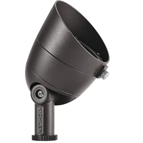 Kichler 16157AZT30 500-Lumen 3000K 35° LED Landscape Flood Light – Textured Architectural Bronze