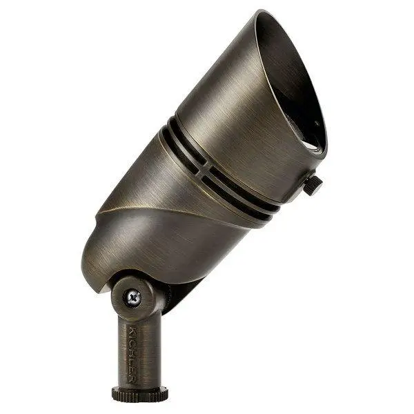 Kichler 16160CBR27 2700K 15° VLO LED Landscape Spotlight – Centennial Brass