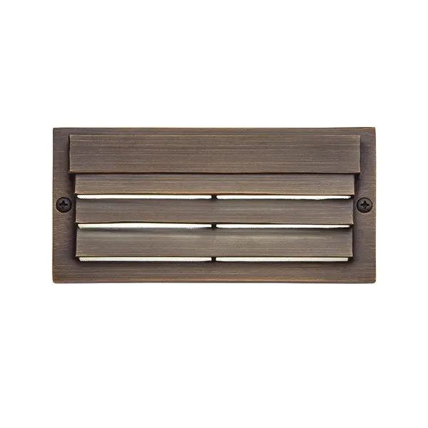 Kichler 16171AZT27 2700K LED Louvered Surface-Mount Step Light – Textured Architectural Bronze