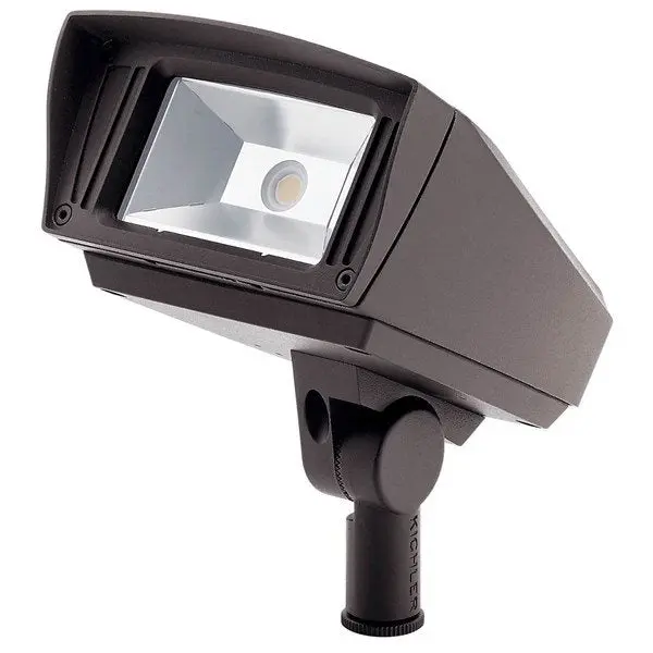 Kichler 16222AZT30 C-Series 2,000-Lumen 3000K LED Knuckle-Mount Flood – Bronze