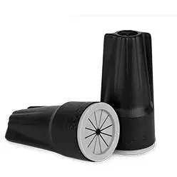 King Innovation 61245 DryConn Medium Black/Gray Waterproof Connectors – 100-Bag