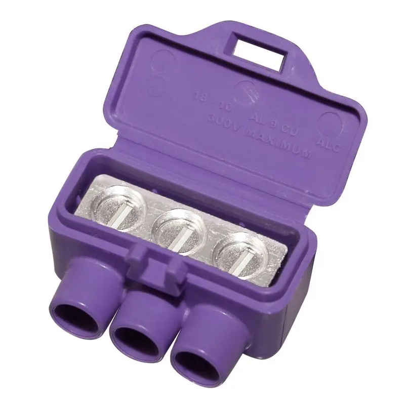 King Innovation 95110 AlumiConn 3-Port Al/Cu Wire Connectors – 10-Pack