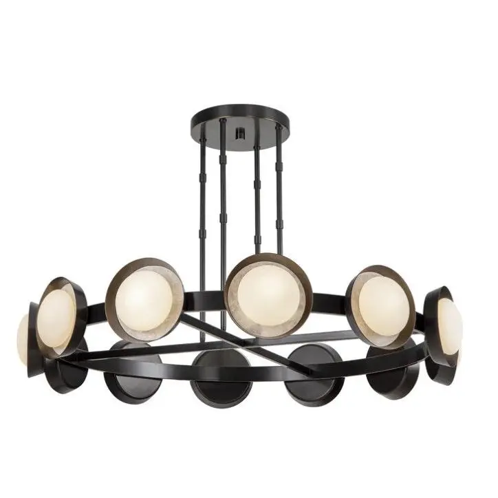 Kuzco Alora Lighting Alonso CH320050UB Chandelier | Urban Bronze 50-Inch 18-Light