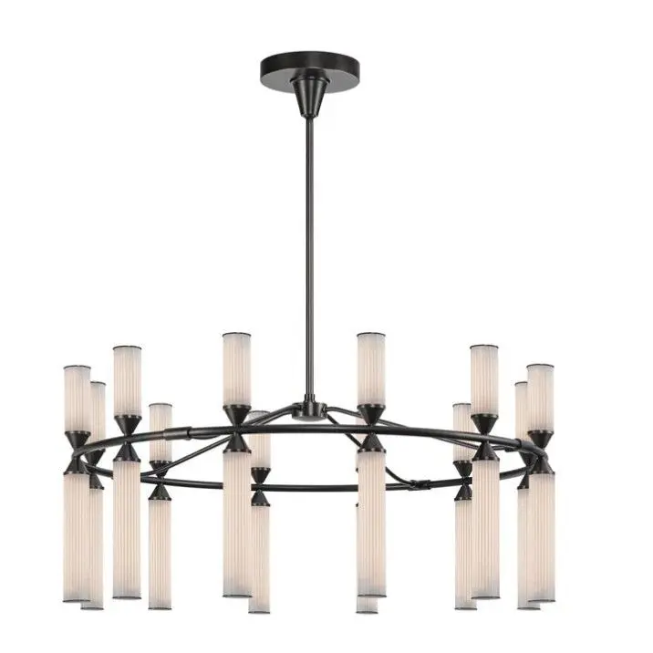 Kuzco Alora Lighting Edwin CH348038UBFR Chandelier Urban Bronze 38-Inch