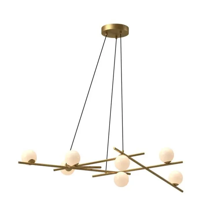 Kuzco Amara CH89854-BG/GO LED Chandelier Brushed Gold 54-Inch 105W
