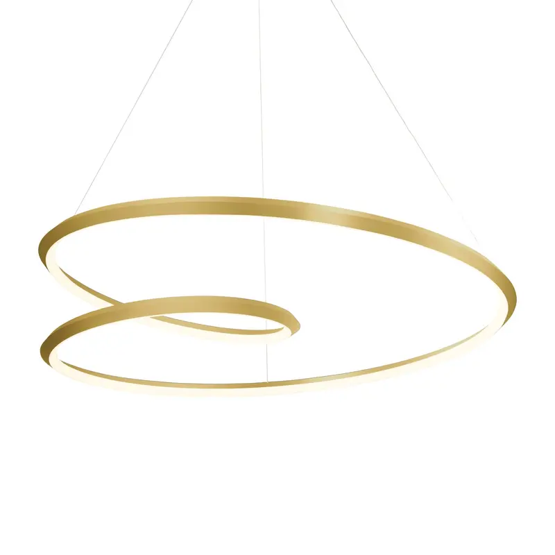 Kuzco Ampersand 39-in Brushed Gold LED Pendant PD22339-BG