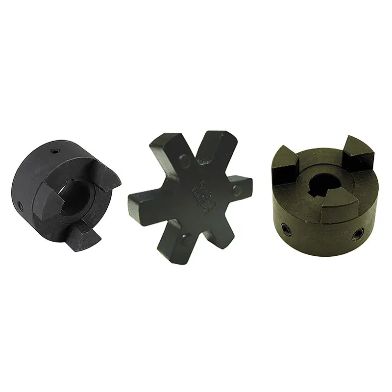 L095 1 X 1-1/8 Flexible 3Pc. L-Jaw Coupling Set Buna-N NBR Rubber Spider L095NBR