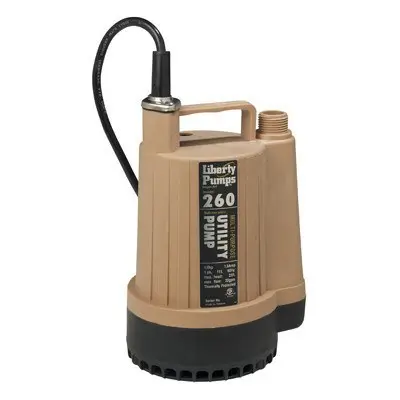 Liberty Pumps 260-2 Submersible Utility Pump, 1/6 HP